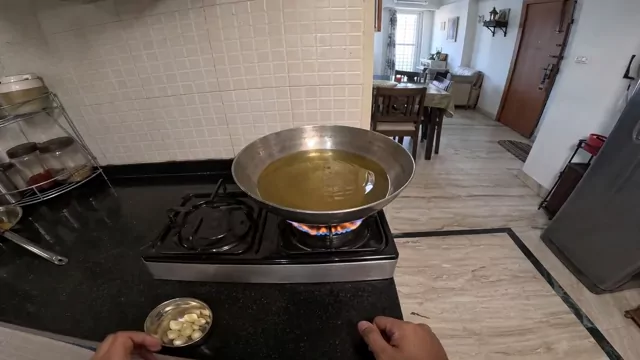 Hot oil left for a delivery
