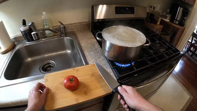 Soup nearing boil-over
