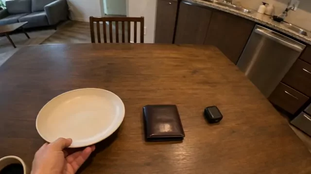 A wallet left behind at departure